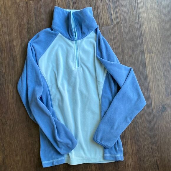 Columbia Artic Baby Blue Half Zip - Picture 1 of 4